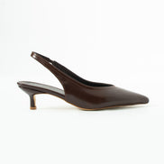 Vaghessa Alvara Kahverengi Slingback Arka Açık Lastikli