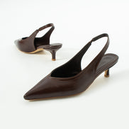 Vaghessa Alvara Kahverengi Slingback Arka Açık Lastikli