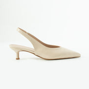 Vaghessa Alvara Bej Slingback Arka Açık Lastikli