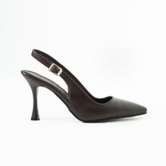 Vaghessa Elysia Kahverengi Arka Açık Slingback