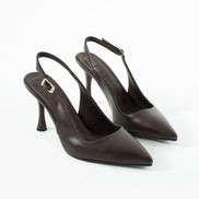 Vaghessa Elysia Kahverengi Arka Açık Slingback