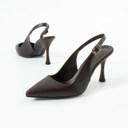Vaghessa Elysia Kahverengi Arka Açık Slingback