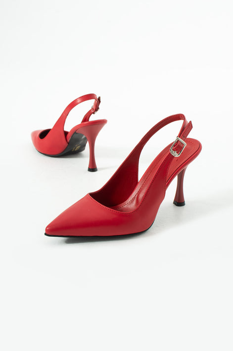 Vaghessa Elysia Kırmızı Arka Açık Slingback