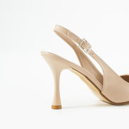 Vaghessa Elysia Bej Arka Açık Slingback