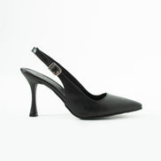 Vaghessa Elysia Siyah Arka Açık Slingback