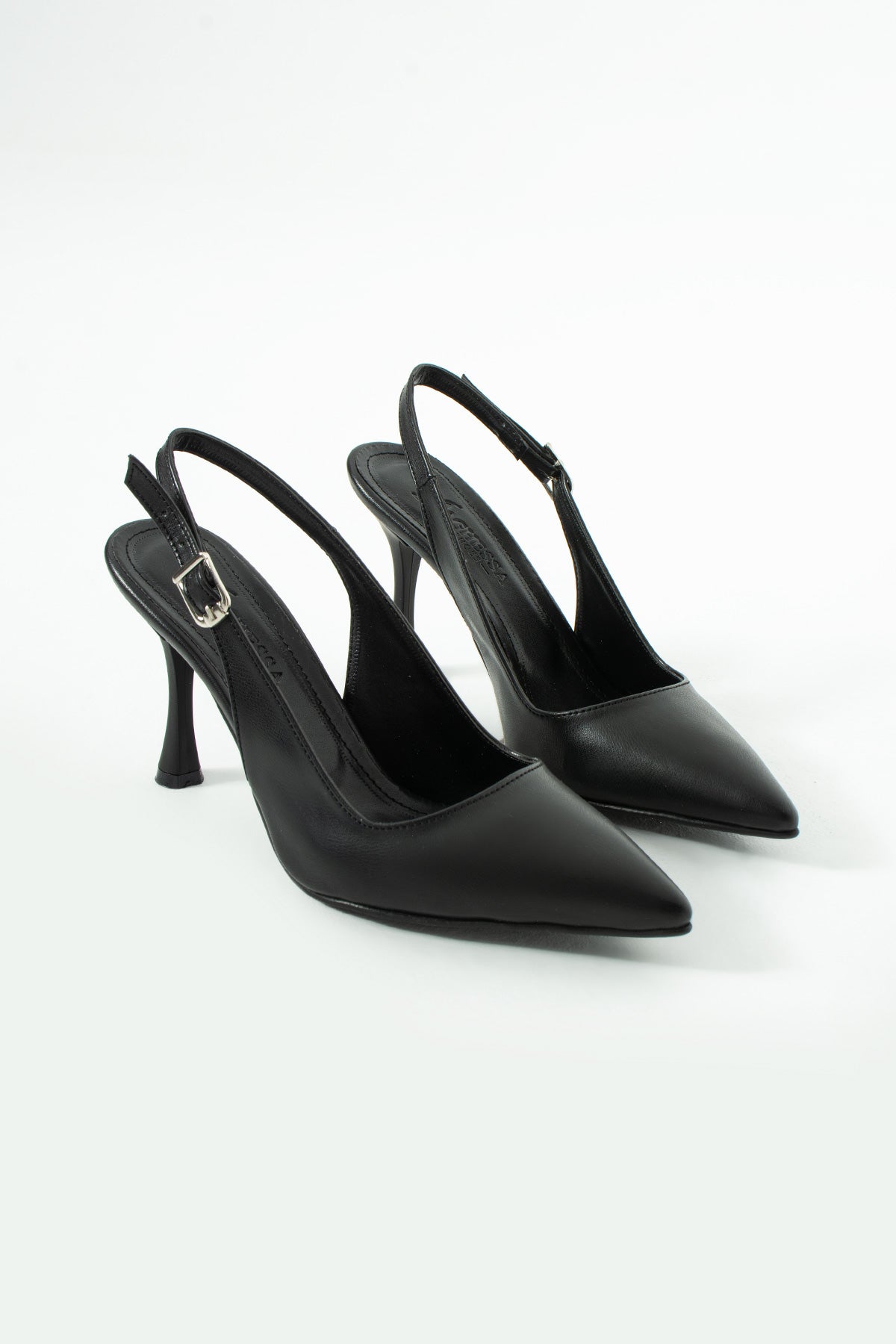Vaghessa Elysia Siyah Arka Açık Slingback