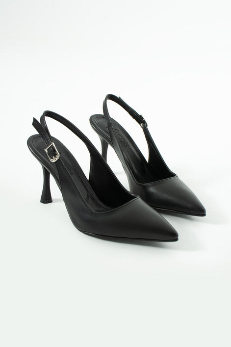 Vaghessa Elysia Siyah Arka Açık Slingback