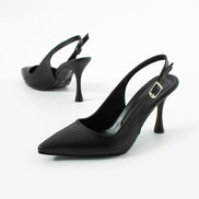 Vaghessa Elysia Siyah Arka Açık Slingback