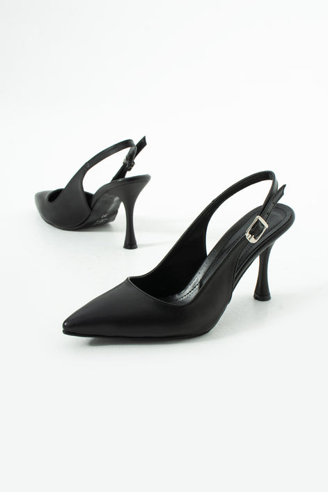 Vaghessa Elysia Siyah Arka Açık Slingback