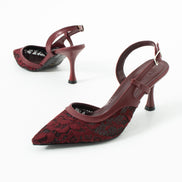 Vaghessa Nerina Bordo Dantelli Slingback