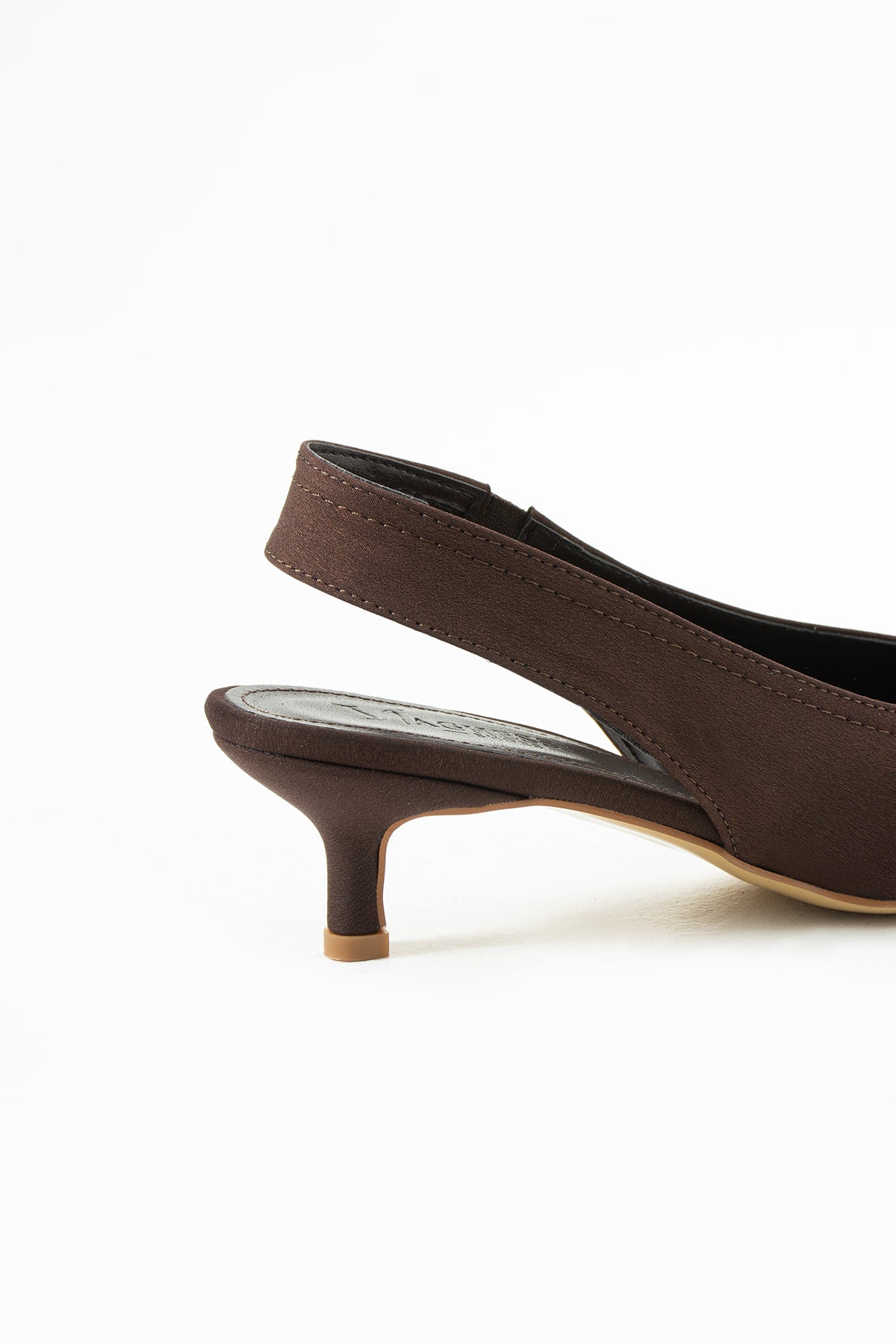 Vaghessa Zenya Bordo Arka Açık Kalın Lastikli Slingback