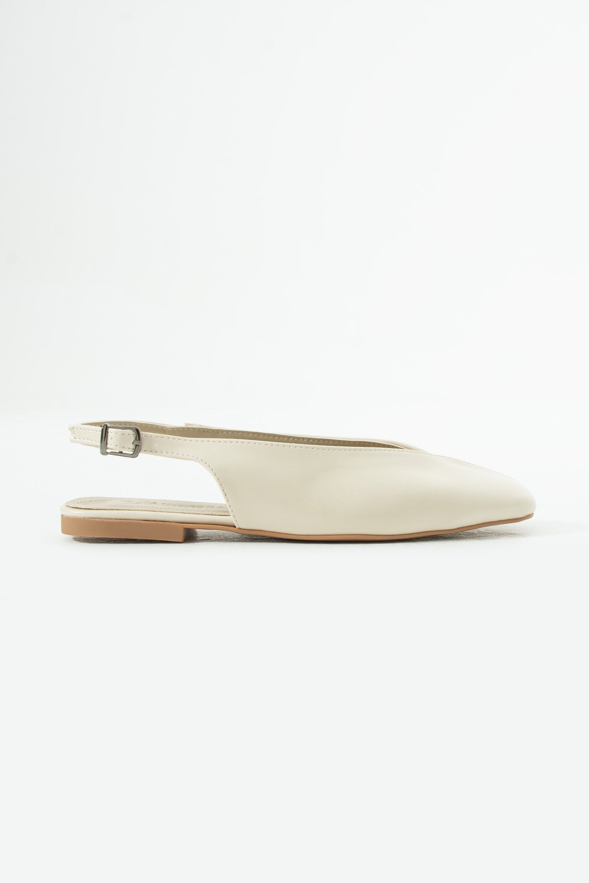 Vaghessa Lumira Bej Slingback Babet