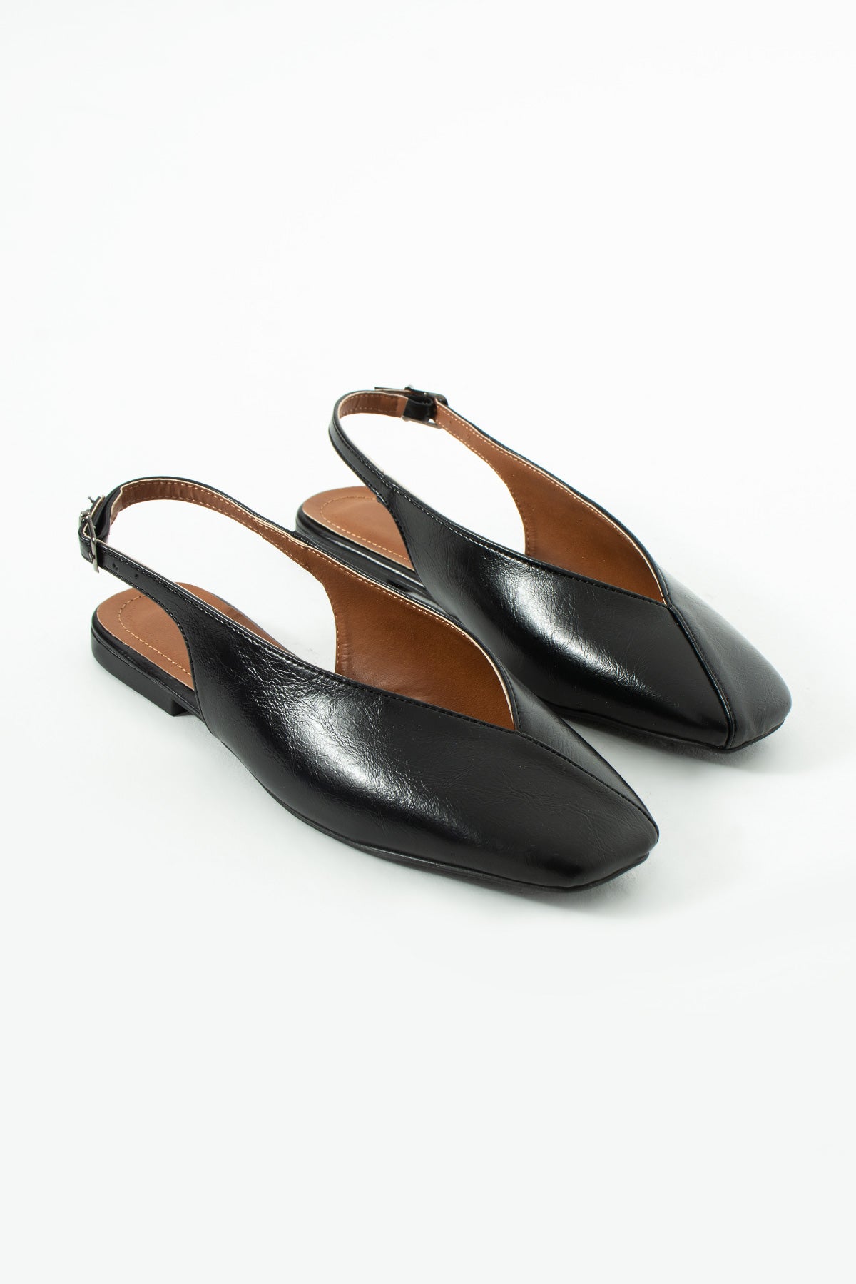 Vaghessa Lumira Siyah Slingback Babet