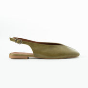 Vaghessa Lumira Haki (Yeşil) Slingback Babet