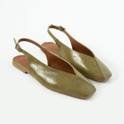 Vaghessa Lumira Haki (Yeşil) Slingback Babet