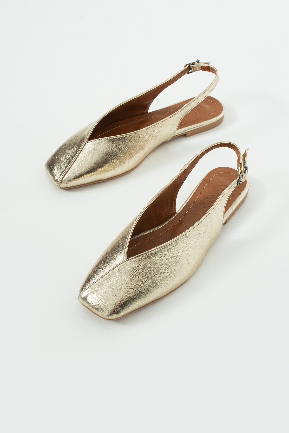 Vaghessa Lumira Altın (GOLD) Slingback Babet