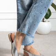 Vaghessa Lumira Gümüş (SİLVER) Slingback Babet