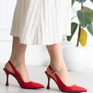 Vaghessa Elysia Kırmızı Arka Açık Slingback