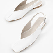 Vaghessa Lumira Beyaz Slingback Babet