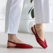 Vaghessa Lumira Kırmızı Slingback Babet