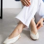 Vaghessa Lumira Bej Slingback Babet