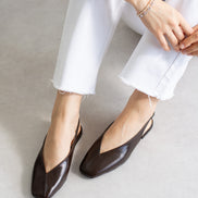 Vaghessa Lumira Kahverengi Slingback Babet
