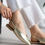 Vaghessa Lumira Altın (GOLD) Slingback Babet