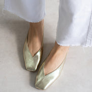 Vaghessa Lumira Altın (GOLD) Slingback Babet